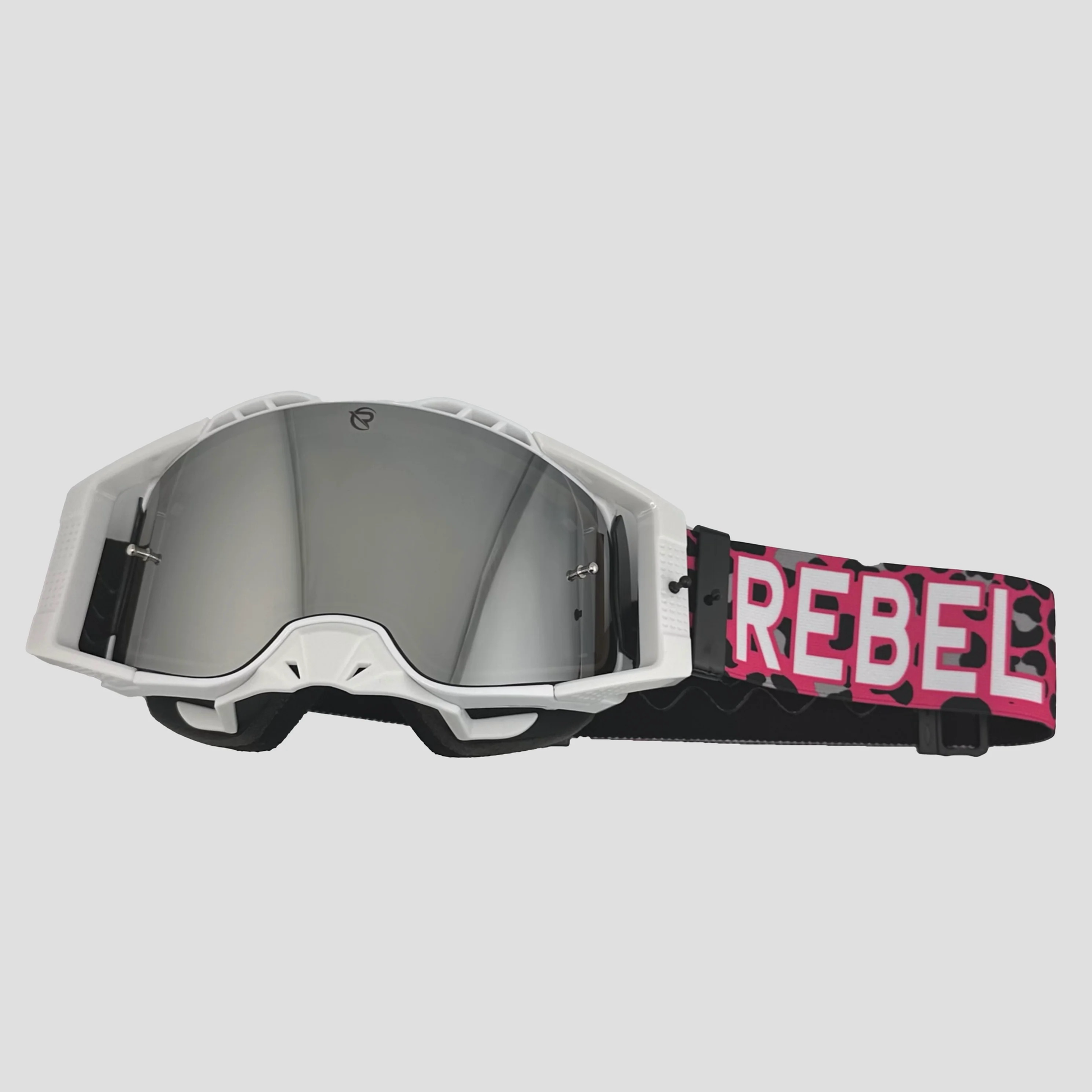 Defiant Pro Motocross Goggle: Chrome Safari image 0