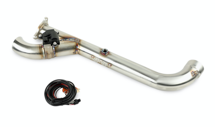 Side Piece Header Pipe With Electronic Cutout - Rzr Pro Xp image 0