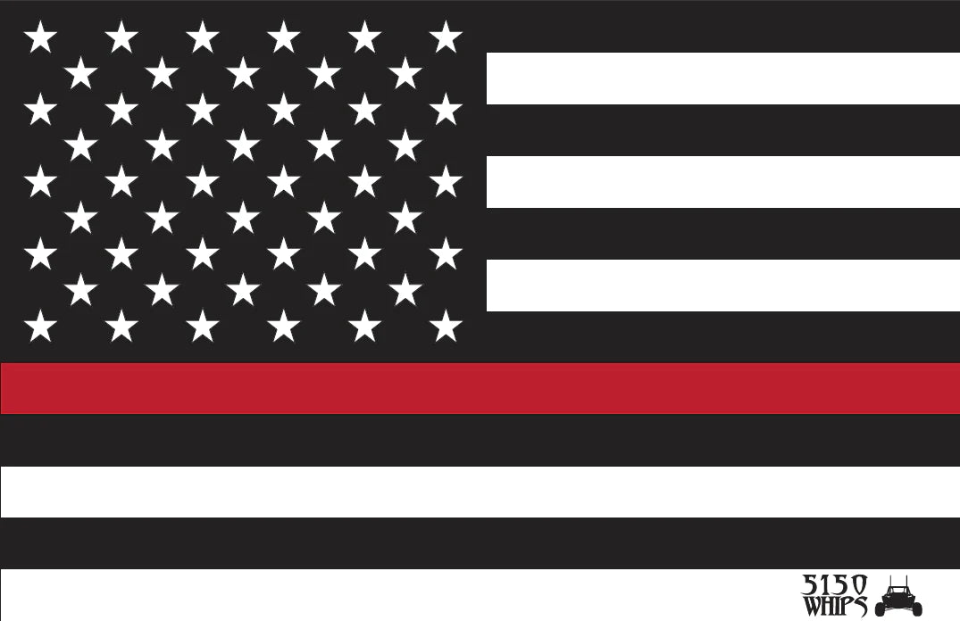 5150 Whips Heavy Duty American Flag (Red Line) image 0