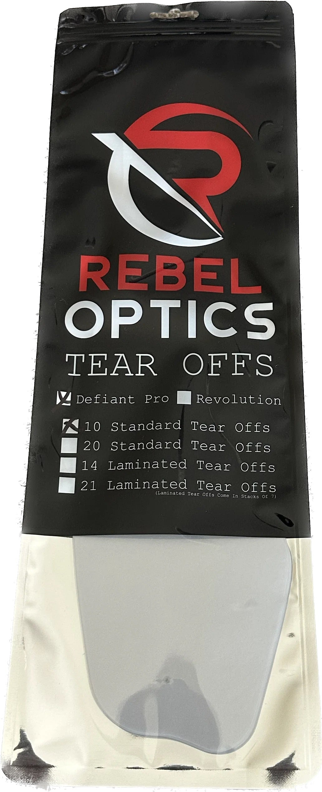 Defiant Pro Tear-Offs - 10 Pack image 0