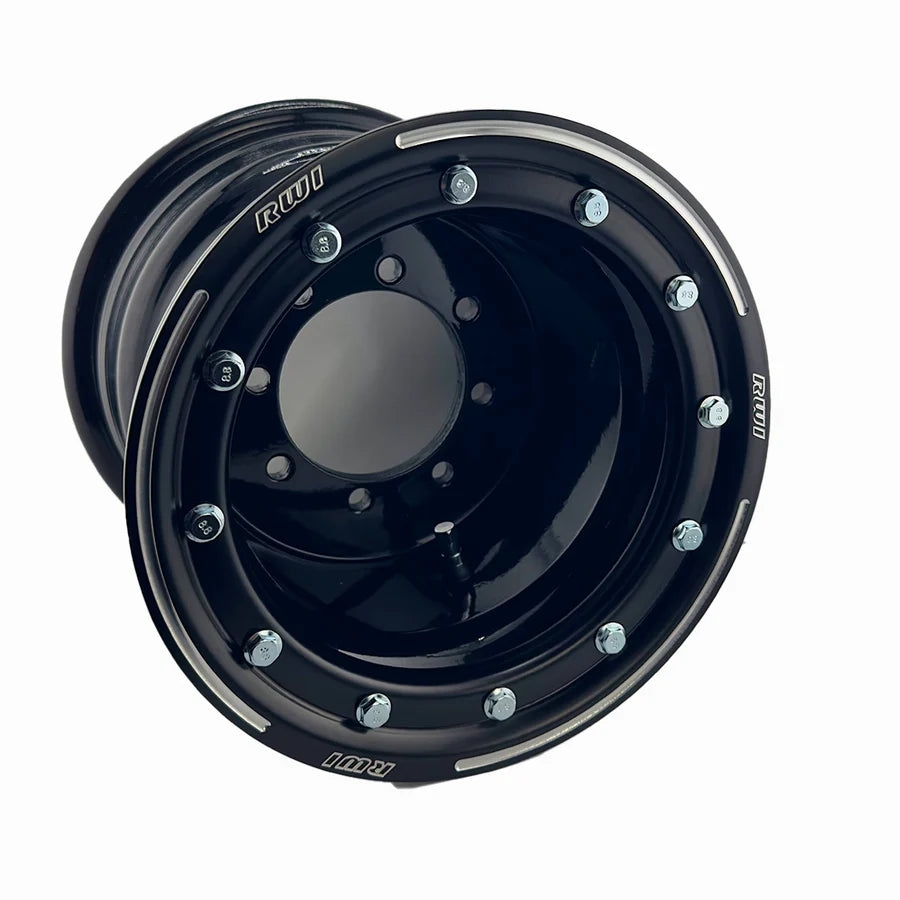 9x8 (3+5) Beadlock ATV Wheel (Raw Color)