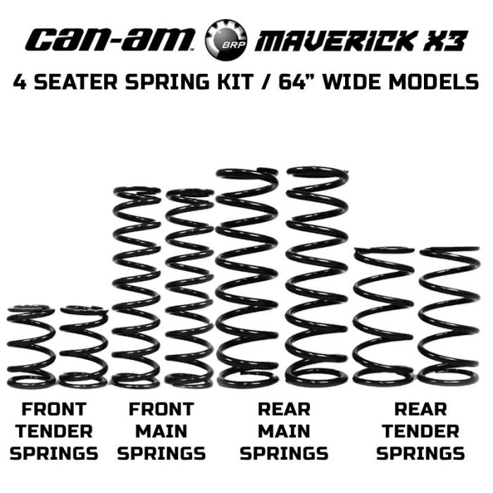 Can-Am Maverick X3 64" Max Stage 1 Spring Kit image 0
