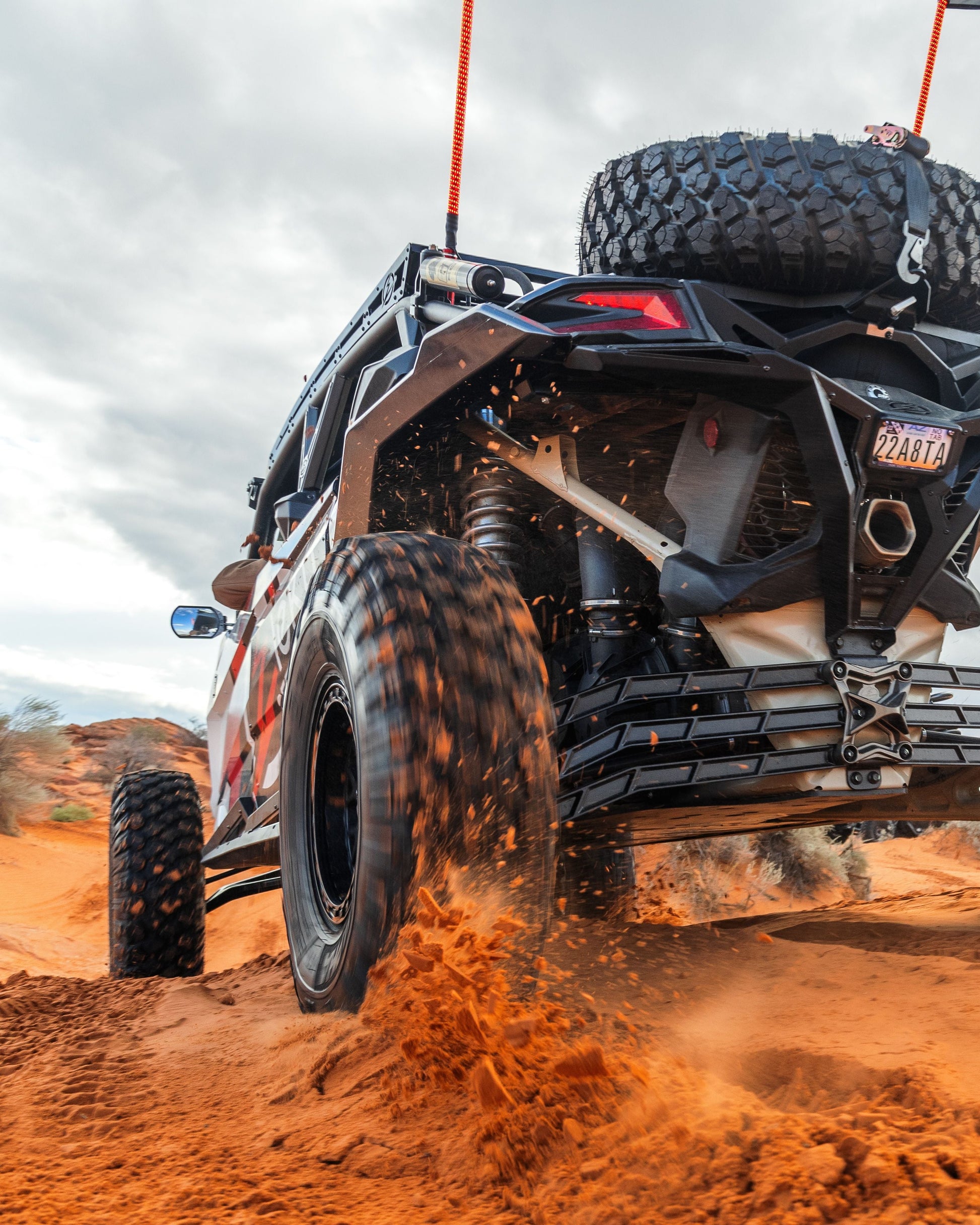 Can-Am Maverick X3 High Clearance Radius Rods in Black Finish for 72" image 0