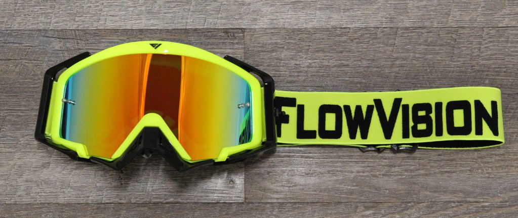 Flow Vision Rythem Motocross Goggles Flo Yellow/Black image 0