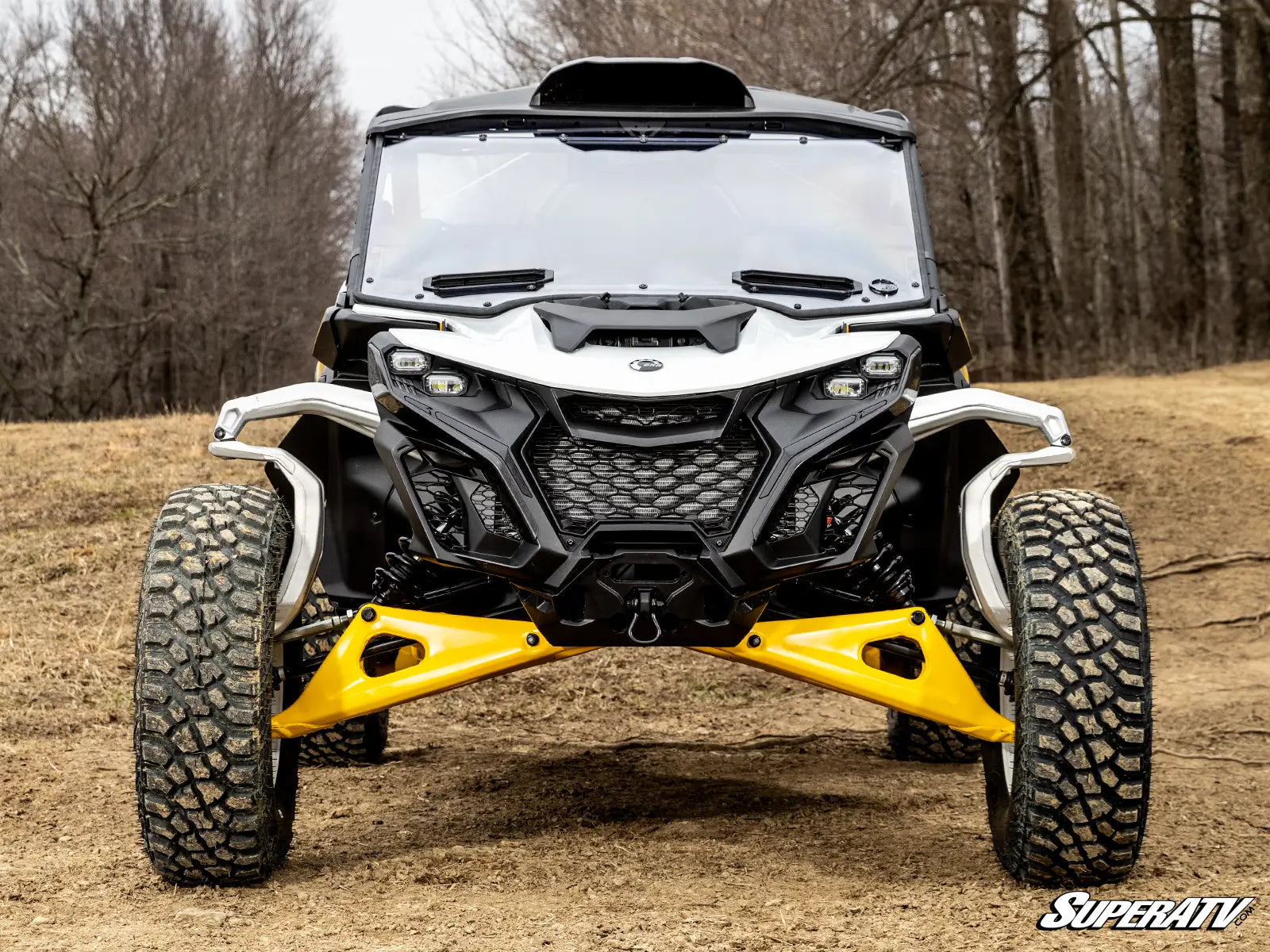 Can-Am Maverick R Scratch-Resistant Vented Full Windshield image 0