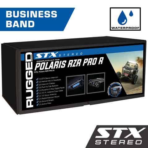 Polaris Rzr Pro Xp, Turbo R, And Pro R Stx Stereo Utv Complete Communication Kit image 0