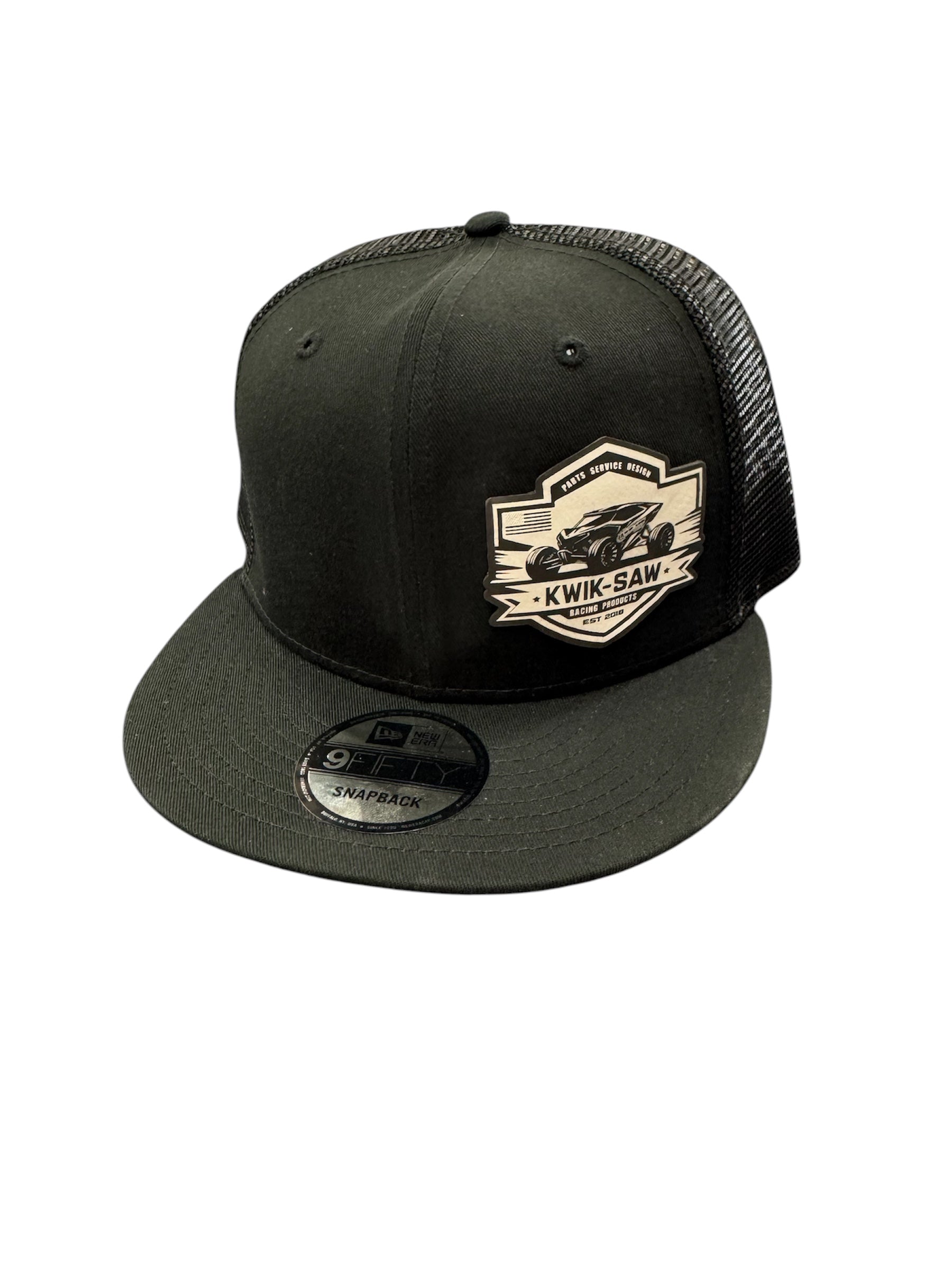 Snapback Hat Flatbill - Black Patch image 0