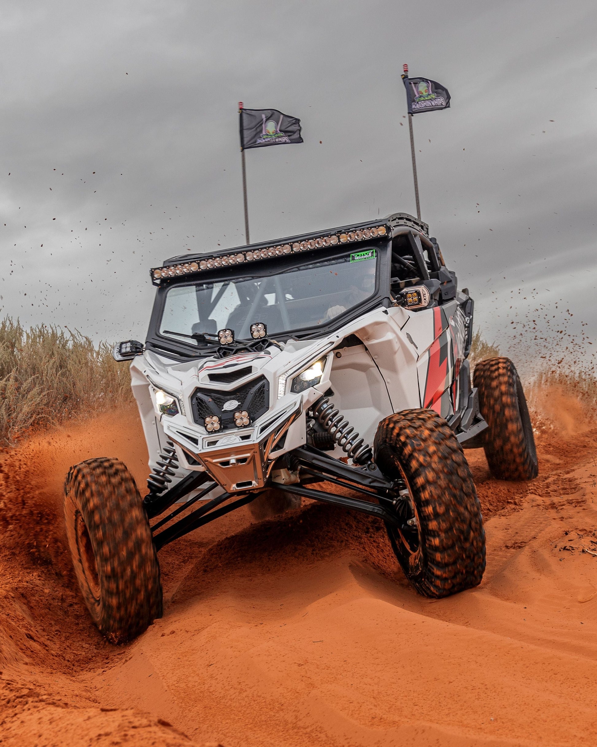 2017+ Can-Am X3 Maverick Machined Billet Front Winch Bumper (Clear Anodize) image 0