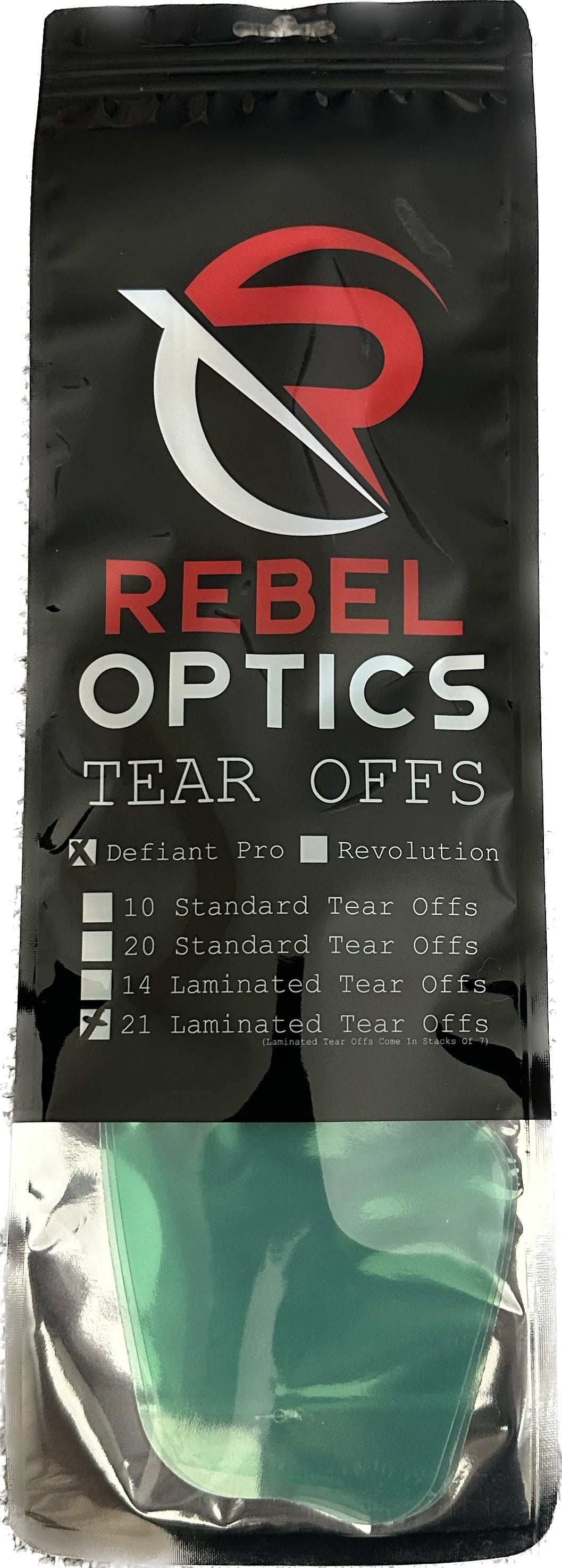 Defiant Pro Laminate Tear-Offs - 21 Pack image 0