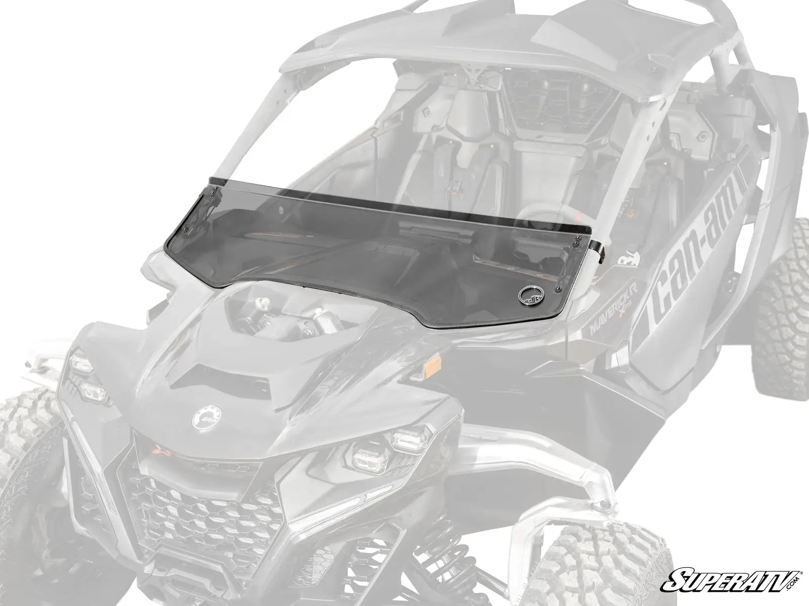 Can-Am Maverick R Scratch-Resistant Half Windshield - Superatv image 0