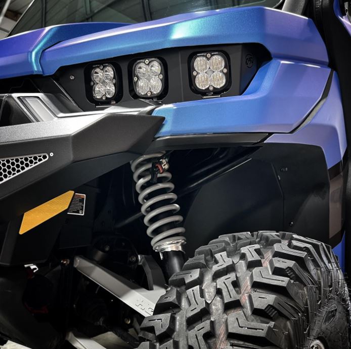Can-Am Defender Headlight Delete Kit For Baja Designs Squadrons image 0