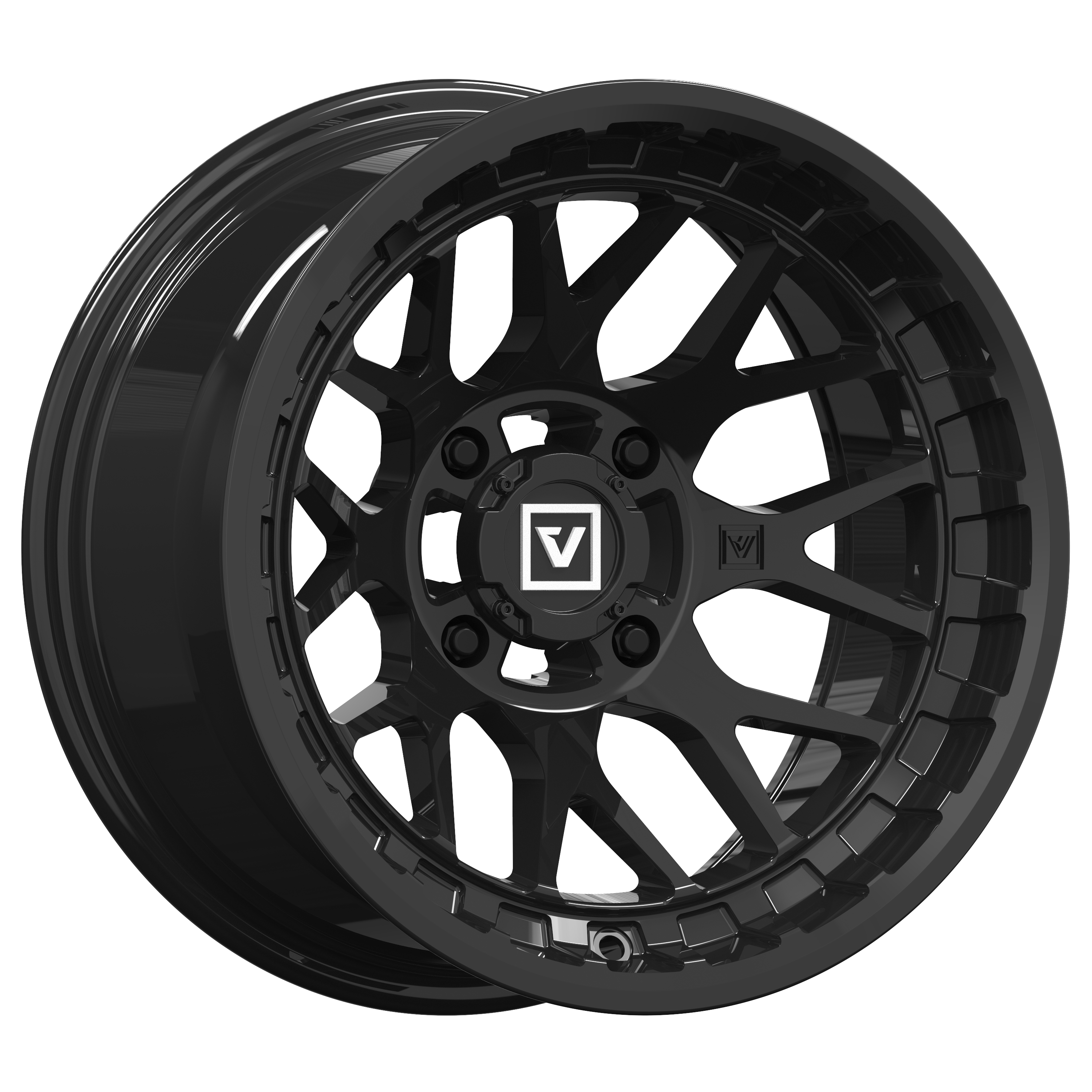 V03 UTV Wheel Gloss Black