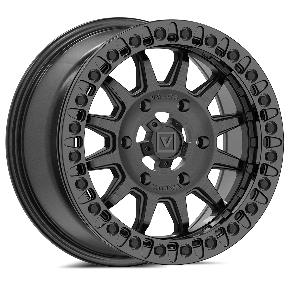 V09 Beadlock UTV Wheel Brushed Charcoal