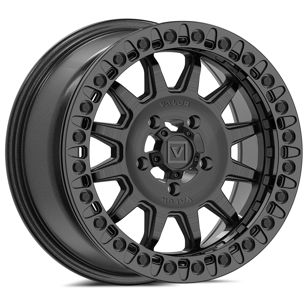 V09 Beadlock UTV Wheel Brushed Charcoal