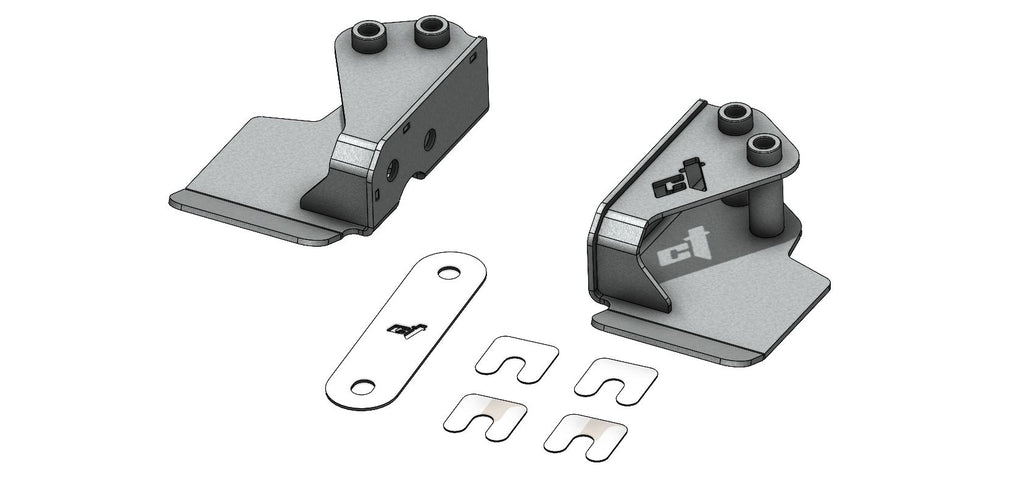 Polaris Pro R Differential Brackets - Ct Race Worx image 0