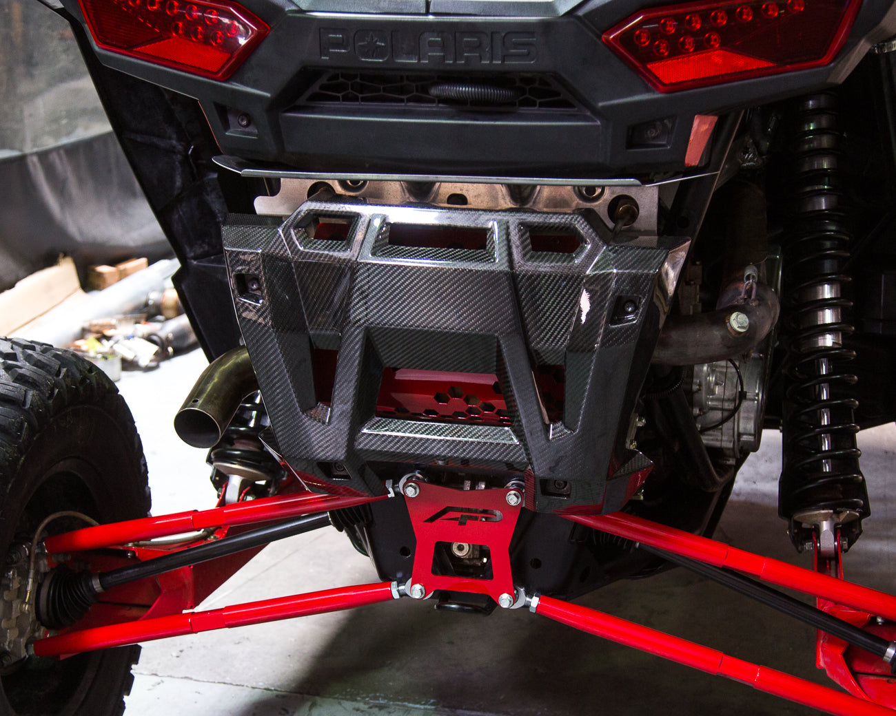 Agency Power Carbon Fiber Exhaust Shield Polaris Rzr Xp 1000 | Rs1 | Turbo 14-18 image 1