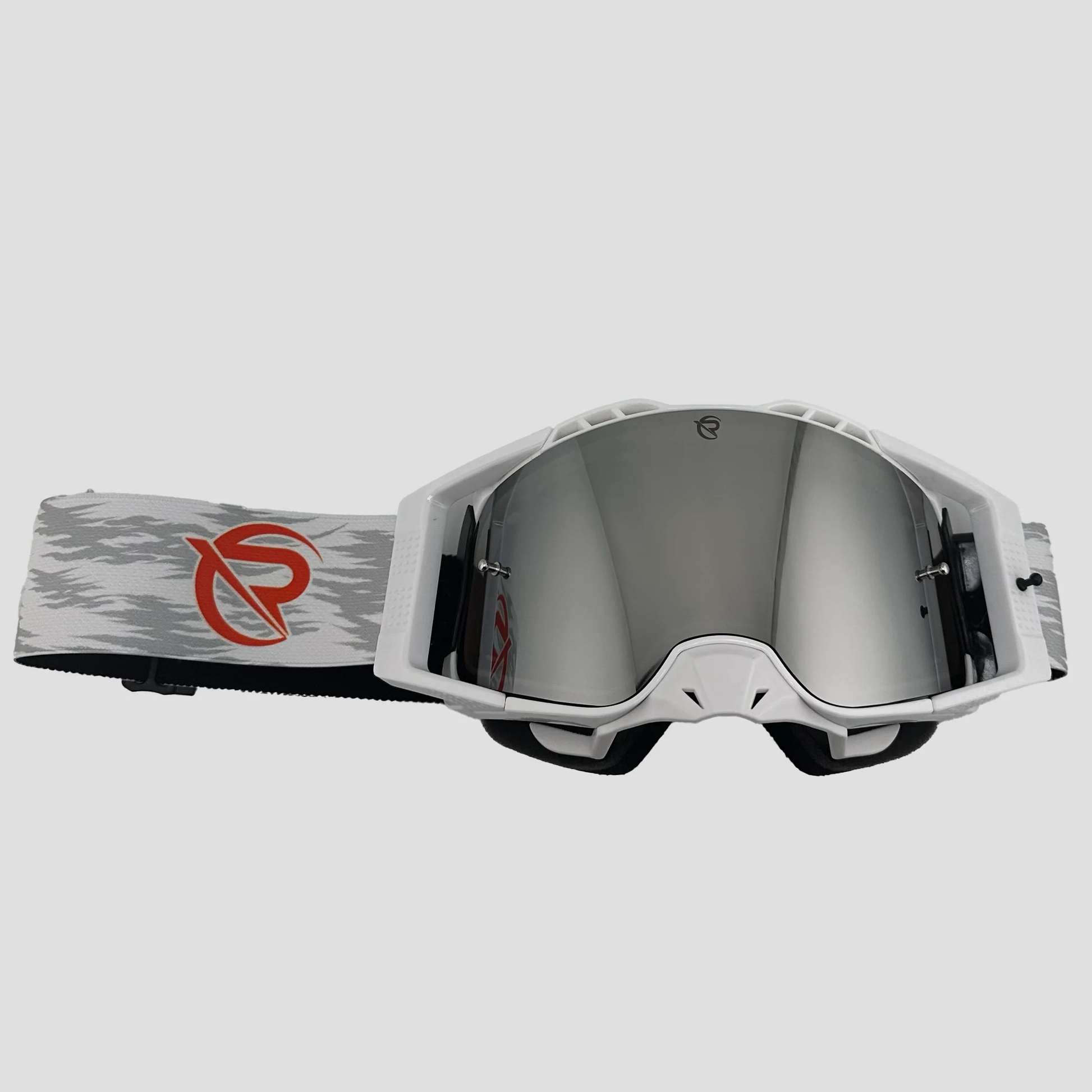 Defiant Pro Motocross Goggle: Orange Chrome image 1