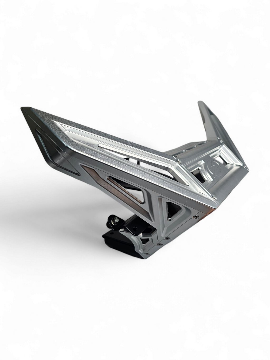 2017+ Can-Am X3 Maverick Machined Billet Front Winch Bumper (Clear Anodize) image 6