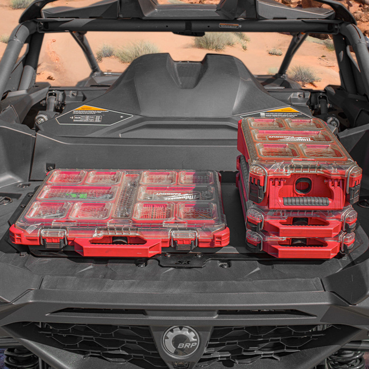 Can-Am Maverick R Milwaukee Packout Bed Mount image 1