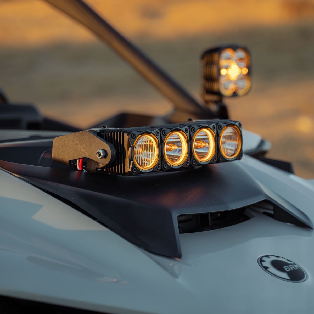 Can-Am Maverick R Shock Tower Mount and FLEX ERA® LED Light Bar Bundle image 0
