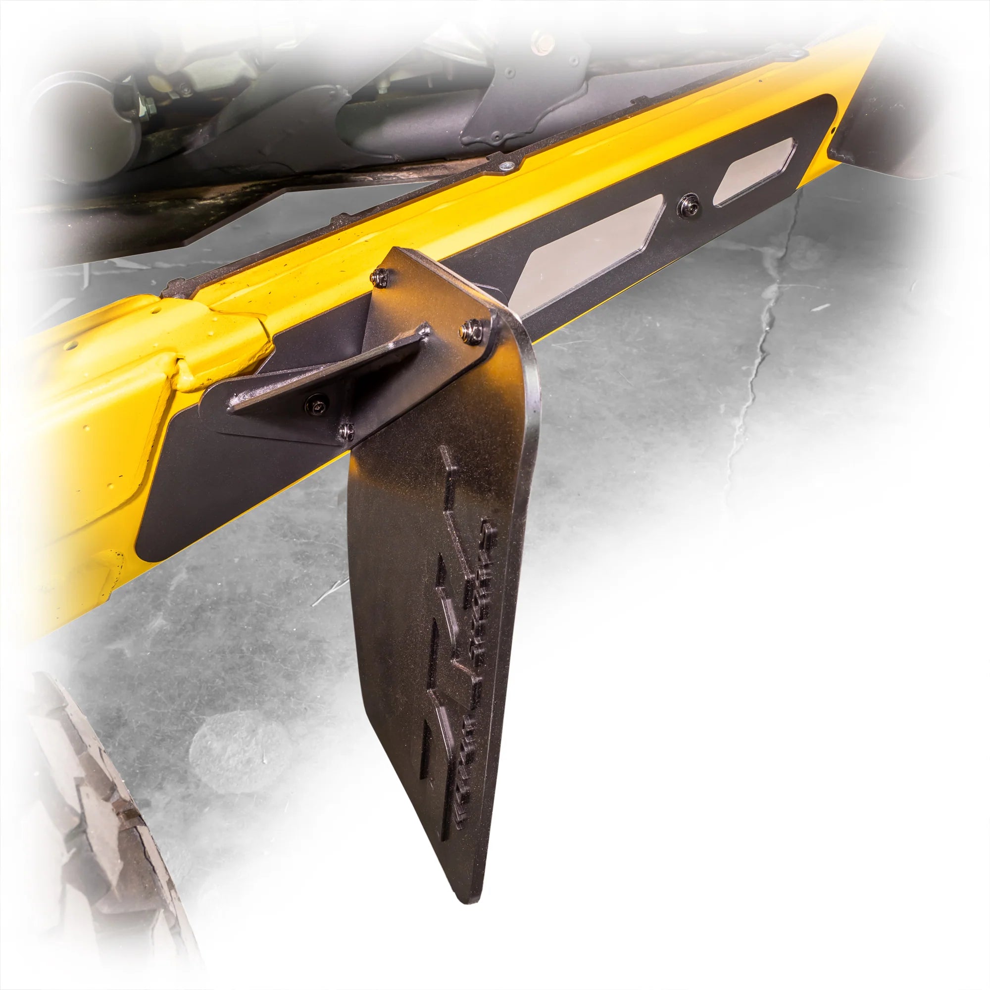 Can-Am 2024+ Maverick R Billet Rear Aluminum Mud/Rock Guard Kit image 3