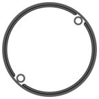 VCAP1 SATIN BLACK CAP RISER - ABS