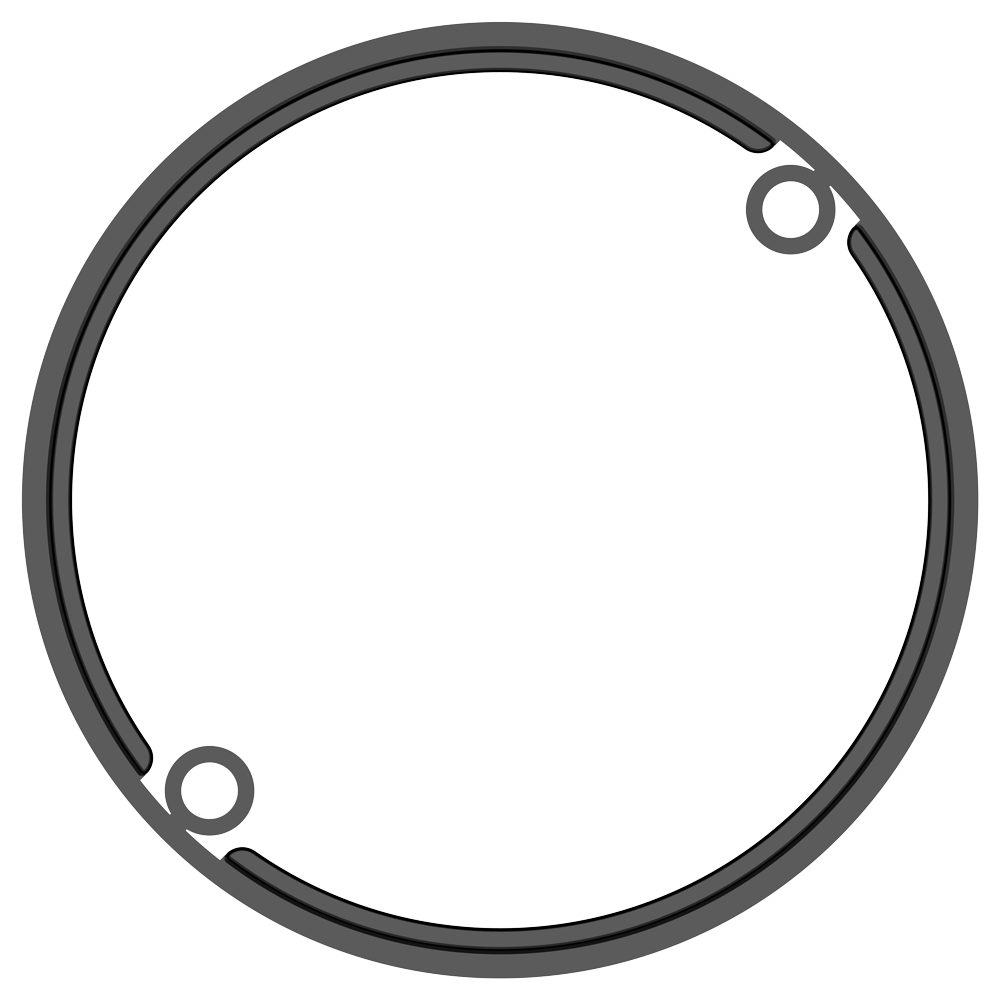 VCAP1 SATIN BLACK CAP RISER - ABS