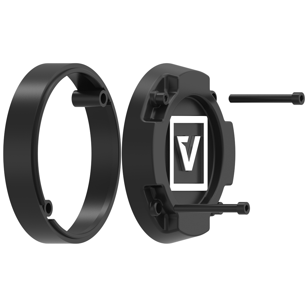 VCAP1 SATIN BLACK CAP RISER - ABS