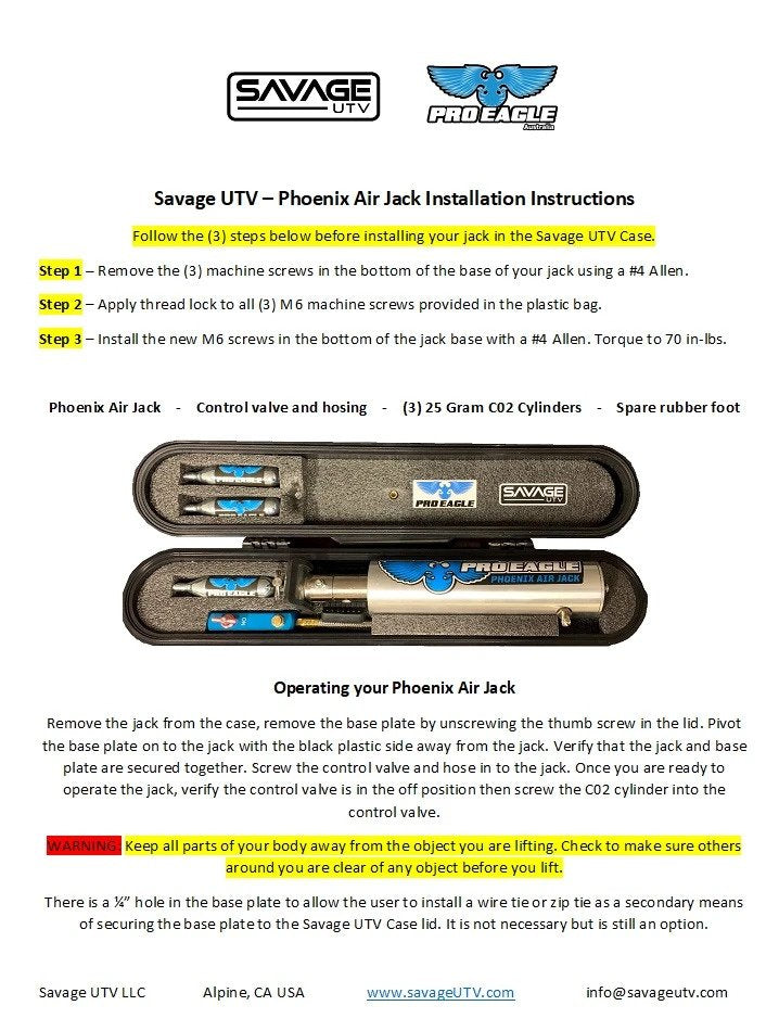 Phoenix Air Jack Case Only image 4