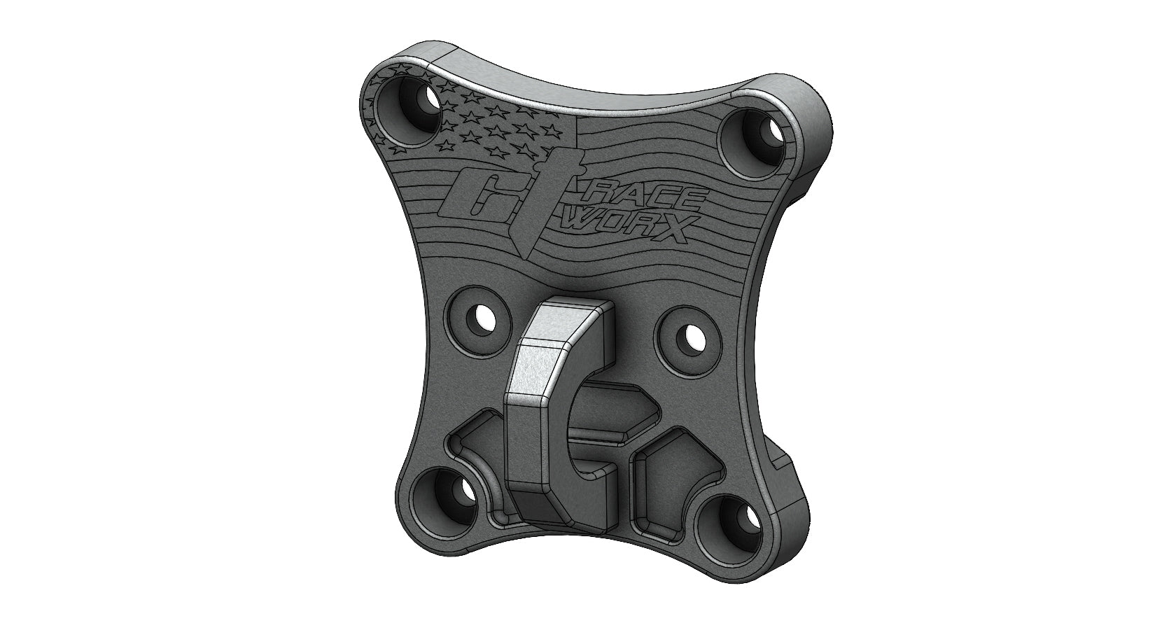 Maverick X3 Billet Proof Radius Rod Plate With Tow Ring - Ct Race Worx image 0