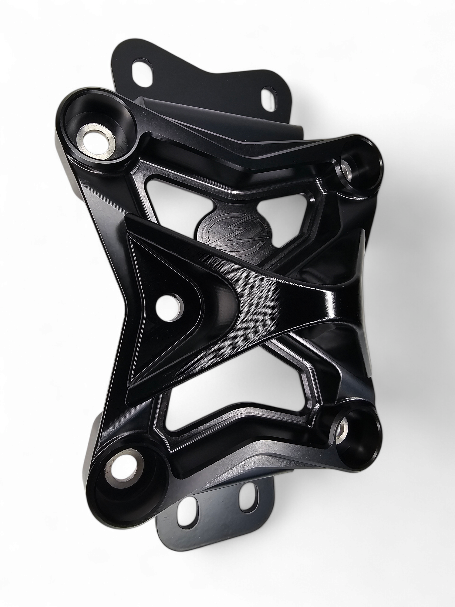 2022 to Current Can Am X3 10 Bolt Radius Rod Plate with Pull Hook (Black) image 4