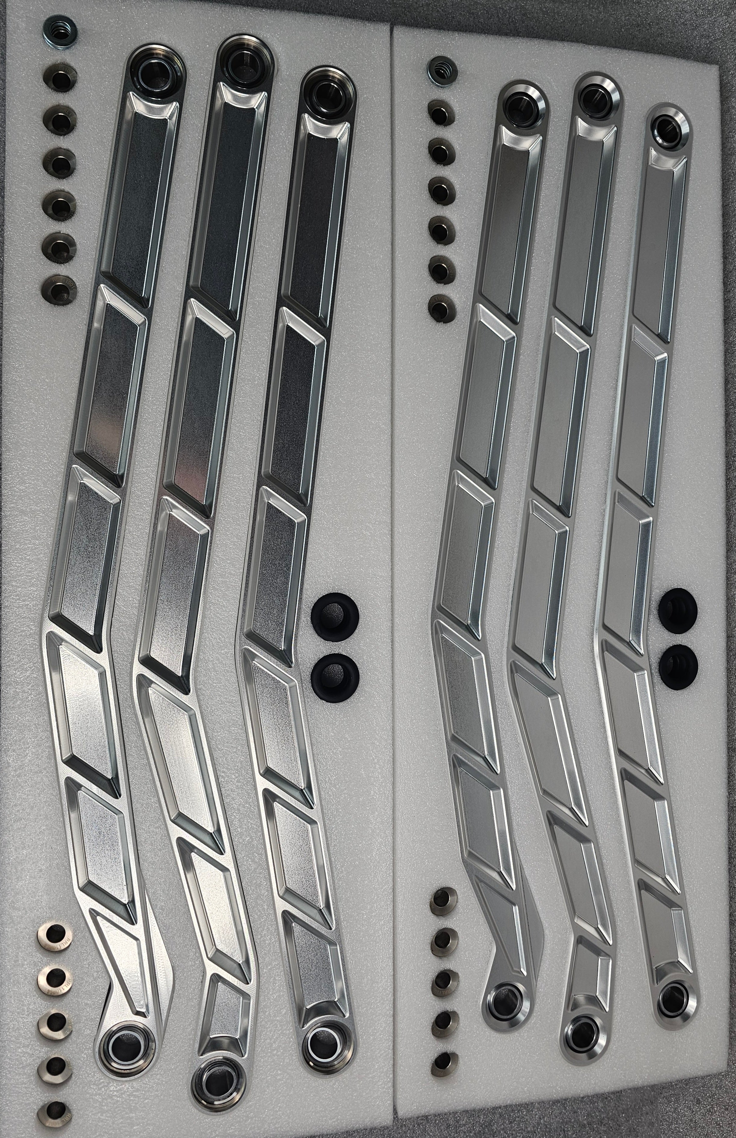 Can-Am X3 Maverick High Clearance Radius Rods in Clear Finish for 72" image 0