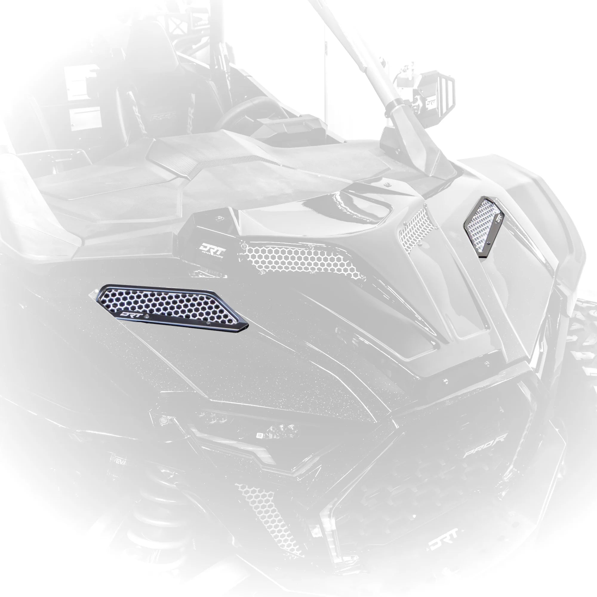 DRT Motorsports Billet Aluminum Front Fender Intake Mesh Kit for Polaris 2025+ RZR Pro XP/Pro S /Pro R