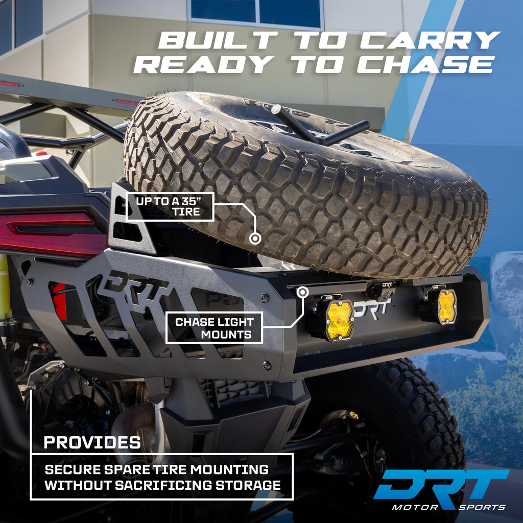 Desert Runner Fixed Tire Carrier For Polaris Pro XP, Turbo R, Pro S DRT