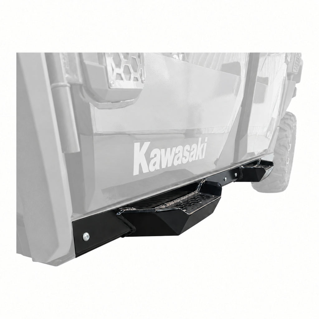 Kawasaki Ridge Rock Sliders with Step by AJK Offroad