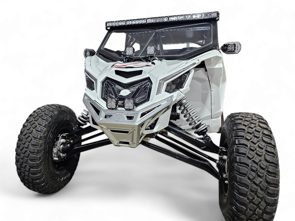 2017+ Can-Am X3 Maverick Machined Billet Front Winch Bumper (Clear Anodize) image 7