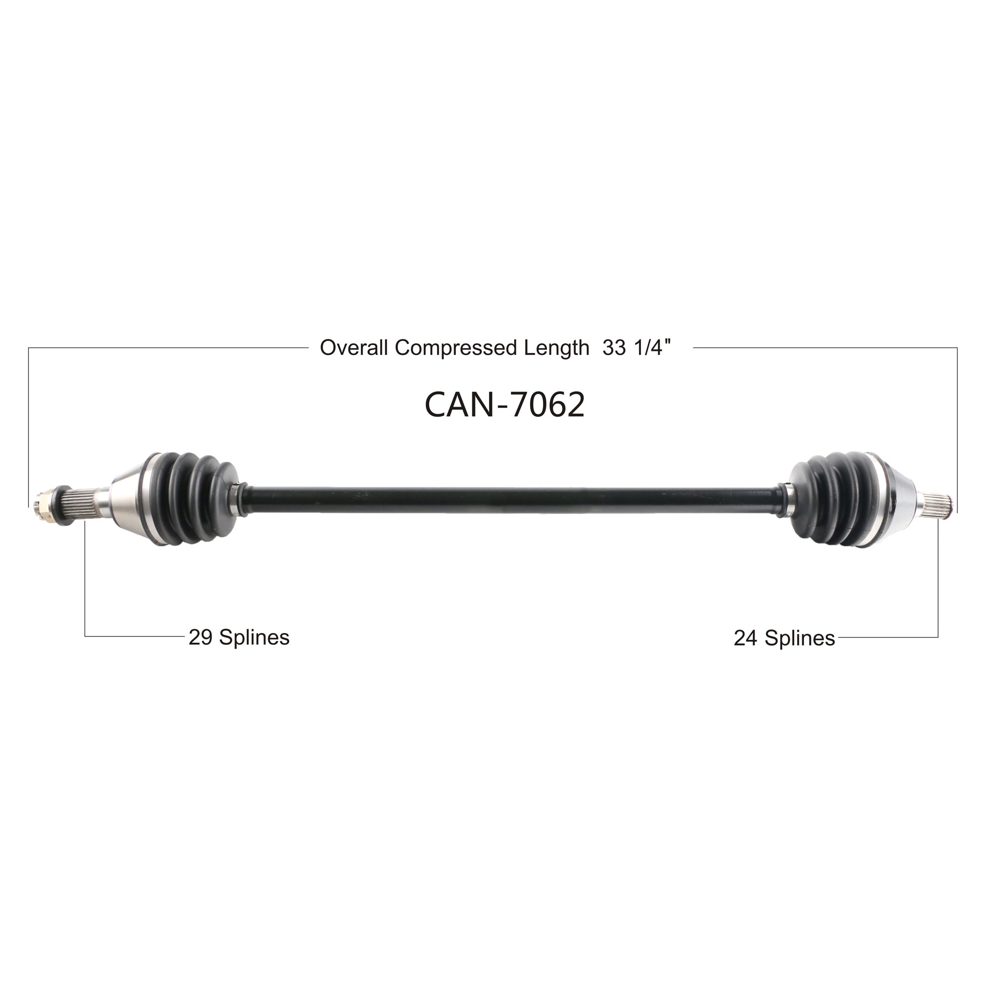 Can-Am Maverick X3 72" Oem Replacement Axle image 4