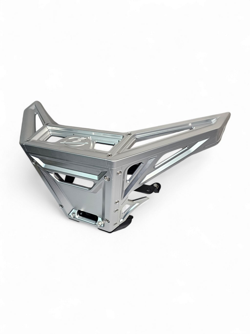 2017+ Can-Am X3 Maverick Machined Billet Front Winch Bumper (Clear Anodize) image 1