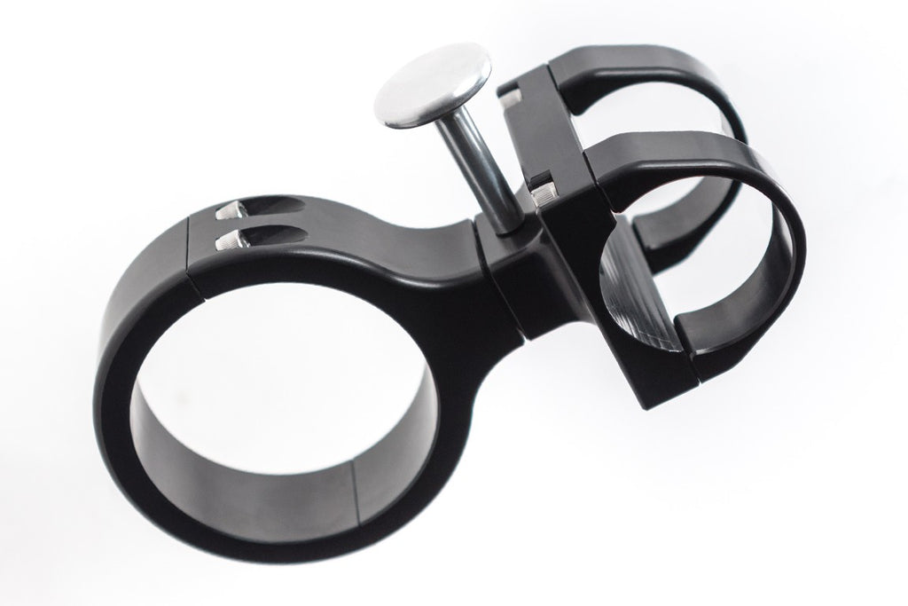 Can Am Maverick X3 1.875" Clamp On Black Billet Aluminum Fire Extinguisher Kit image 0