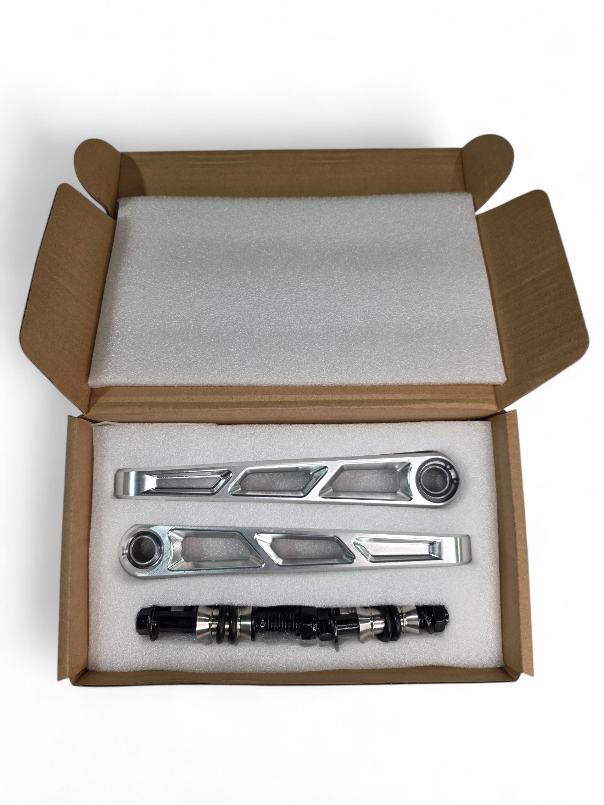 2024+ Can Am Maverick R Front Sway Bar Links Anodized (Clear)