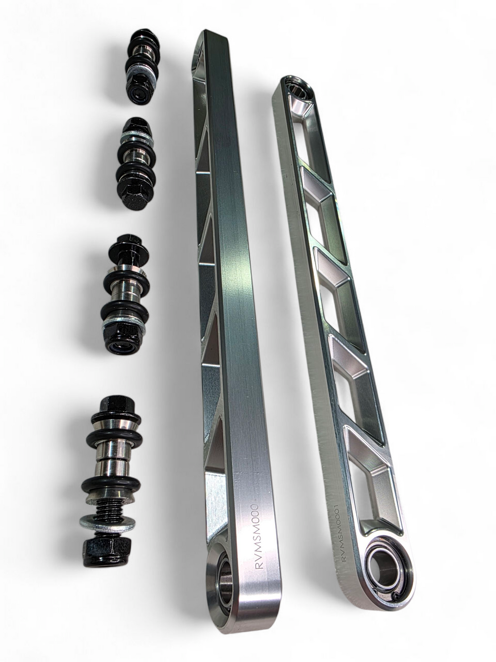 2024+ Can Am Maverick R Rear Sway Bar Links Anodized Clear