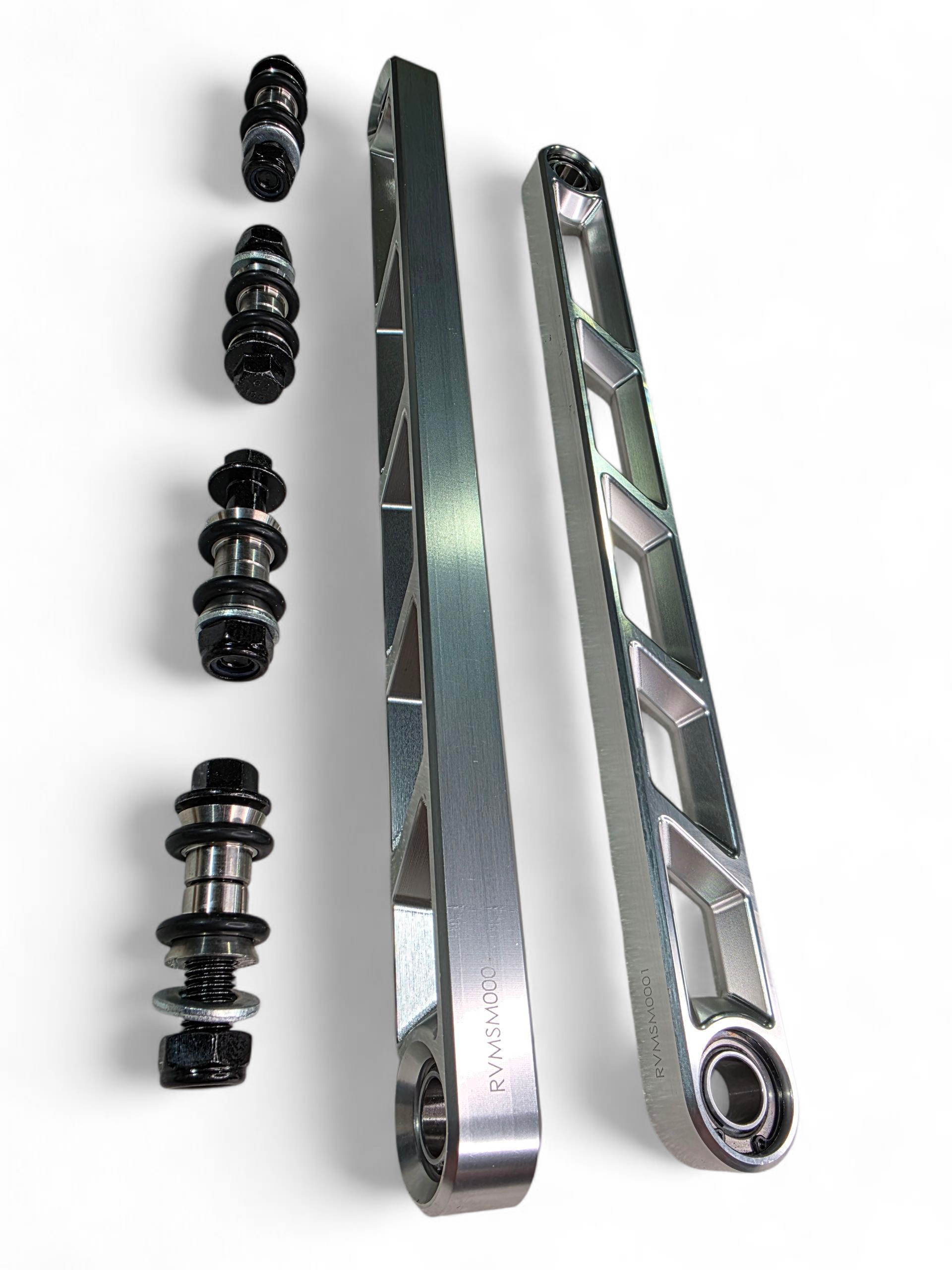 2024+ Can Am Maverick R Rear Sway Bar Links Anodized Clear