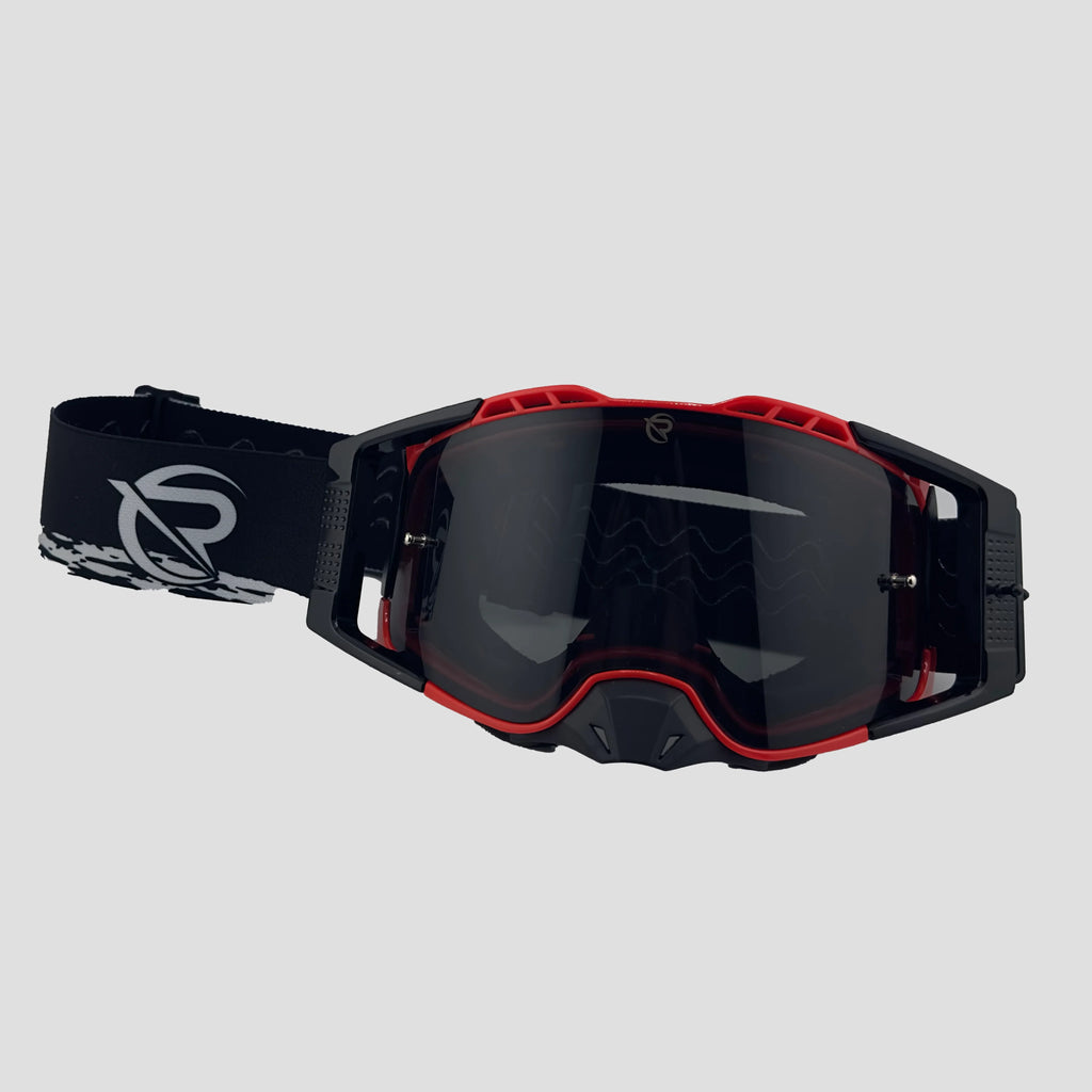 Defiant Pro Motocross Goggle: Red Smoke image 1
