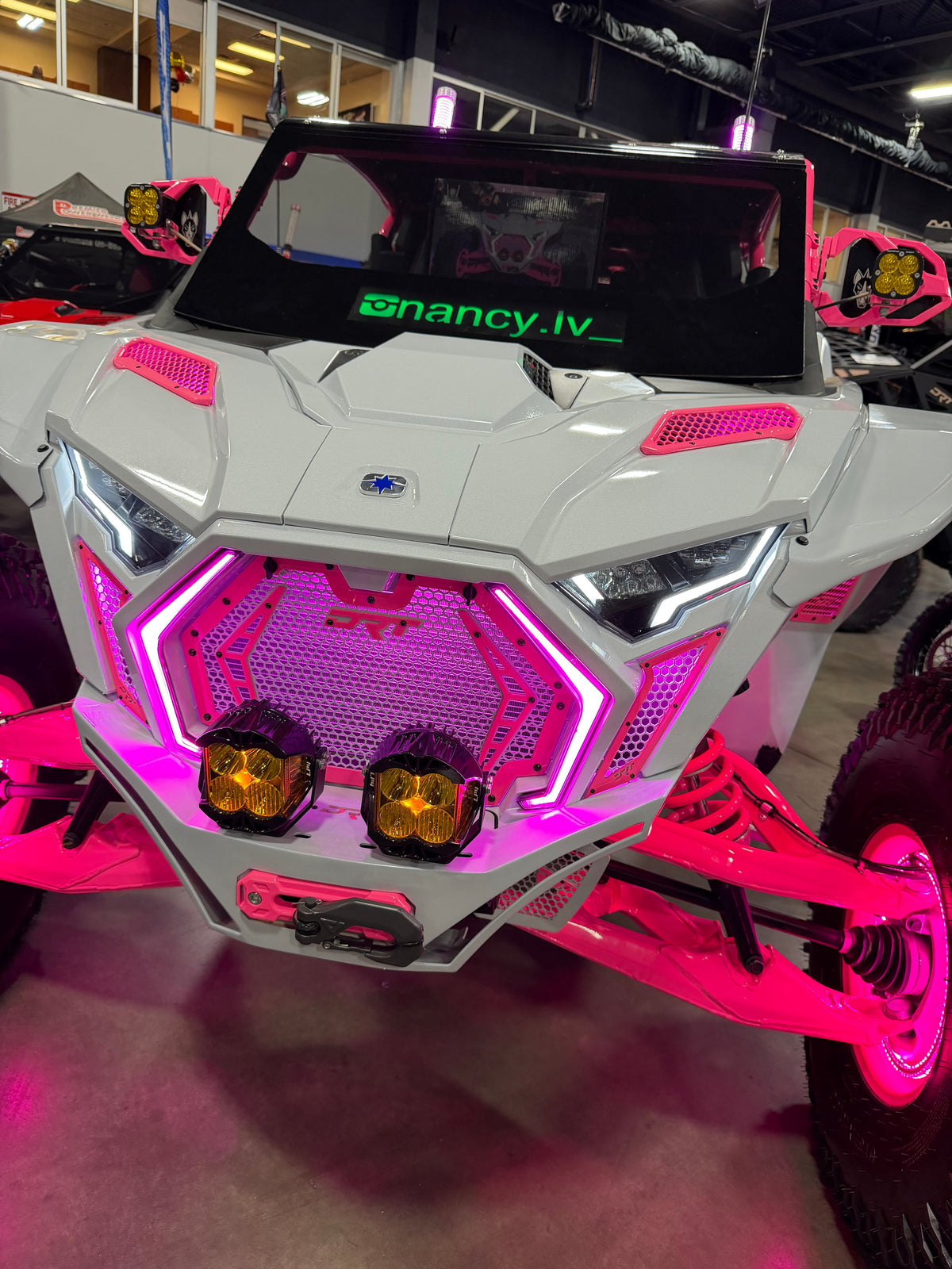 Polaris RZR Pro Series RGBW LED Chasing Fang Lights | App Control & Turn Signal Sync - view 9