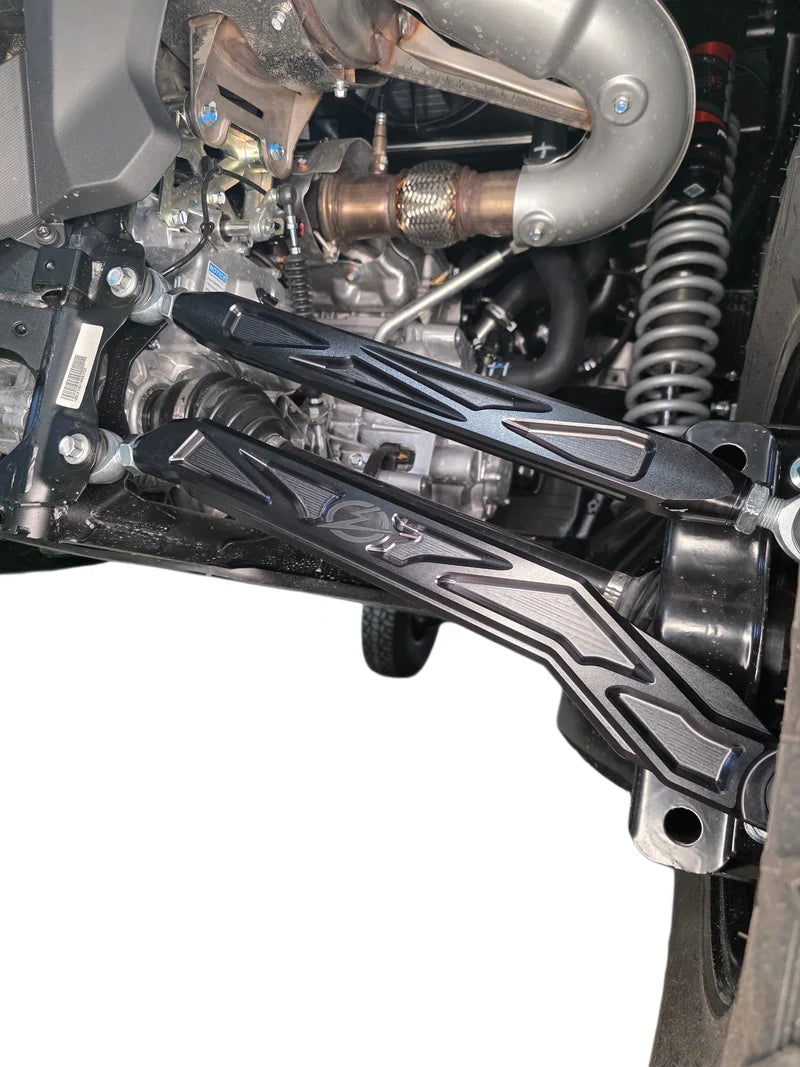 2026+ CFMoto ZForce Z10 Race Series High Clearance Billet Radius Rods, Anodized Black