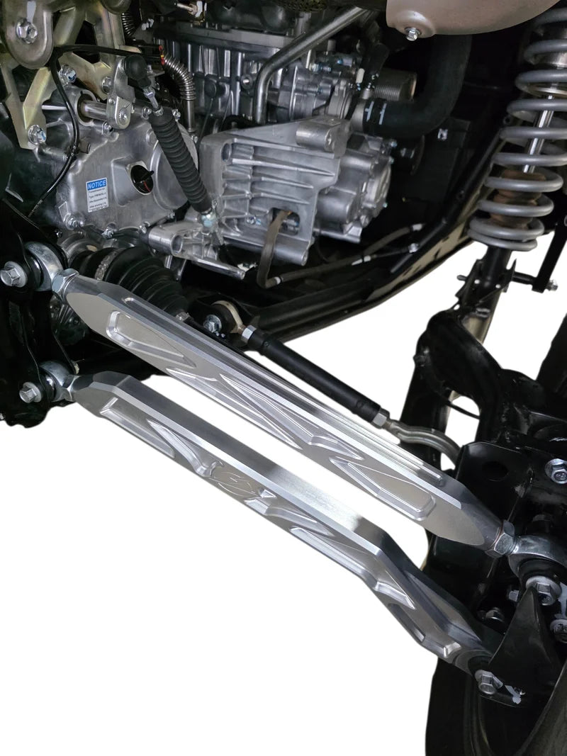 2026+ CFMoto ZForce Z10 Race Series High Clearance Billet Radius Rods, Anodized Clear