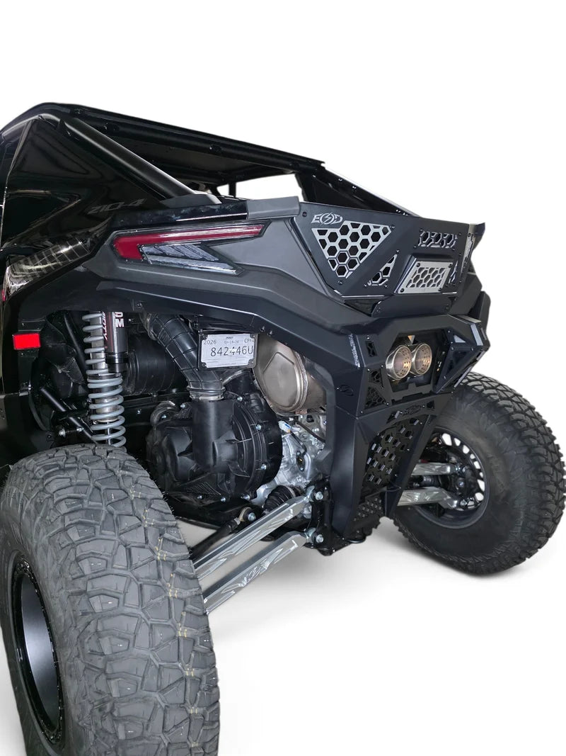 2026+ CFMoto ZForce Z10 Race Series High Clearance Billet Radius Rods, Anodized Clear