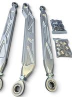 2026+ CFMoto ZForce Z10 Race Series High Clearance Billet Radius Rods, Anodized Clear