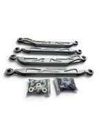 2026+ CFMoto ZForce Z10 Race Series High Clearance Billet Radius Rods, Anodized Clear
