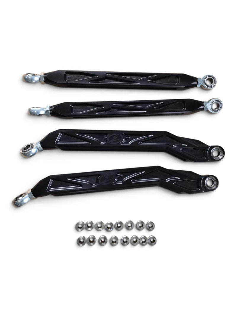 2026+ CFMoto ZForce Z10 Race Series High Clearance Billet Radius Rods, Anodized Black